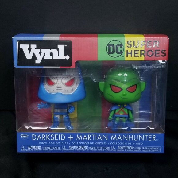 Funko DC Super Heroes Vynl Darkseid & Martian Manhunter Figure 2 Pack - Picture 1 of 4